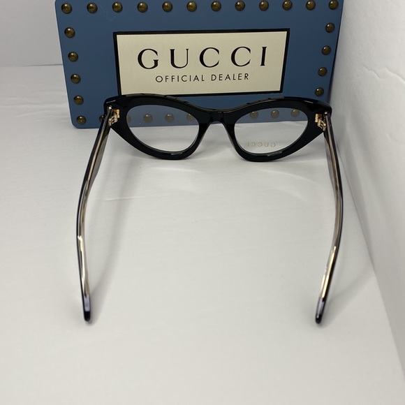New - GUCCI GG1083O 001 Sexy 
cat eye Gucci optical comes in a shiny black fra… - Picture 8 of 14